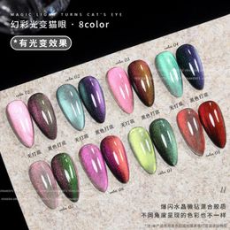 Nail Polish Symphony light changing Cat Eyes Gel Polish Set Soak Off Magnetic Gel Polish UV LED Gel Nail Polish Lacquer Varnish Kit 230928