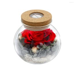 Decorative Flowers Luminous Eternal Flower - Bright Coloured Lights Exquisite Gift Which Is Easy To Manage For Long Purpel