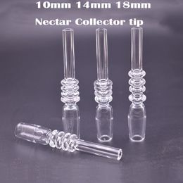 SMOKING PIPE ACCESSORIES Quartz Nail Tip 10mm 14mm 18mm Joint Male Quartz Nail VS Titanium Nail Ceramic Tip for Dab Rig Bong CHEAPEST