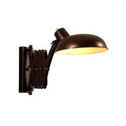 Wall Lamp Decorative Lights Industrial Notepad Swing Retractable Arms Iron Passage Living Room