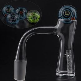 Fully Weld Auto Spinner Quartz Banger Bevelled Edge Smoking Tourbillon Nails With Universe Galaxy Pearl Etched Terp Pillars For Glass Water Bongs Dab Rigs Pipes