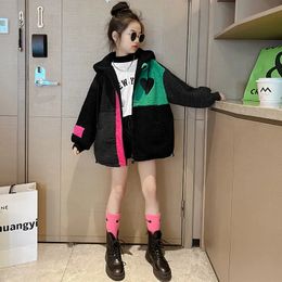 Coat Baby Girl Winter Jacket Faux Fur Thick Toddler Teen Warm Wool Long Pearl Outwear High Quality Clothes 514Y 230928