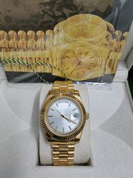 With original box Luxury Fashion WATCHES Top Quality Yellow Gold 904L Automatic Mens Men's Watch 2023
