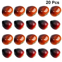 Decorative Flowers 20 Pcs Decorations Chestnuts Lifelike Chinese Model Simulation Artificial