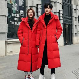 Men's Down Parkas Winter Highquality Cold Resistant Jacket for Women and Men 2023 Warm Fashionable Hooded Long Cotton Canada 230928