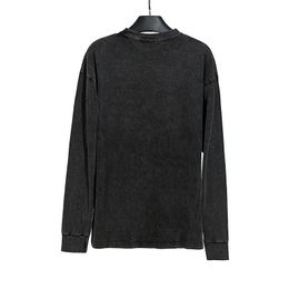 Designer Sweater New AVV Letter Printing Long Sleeve Pullover Autumn and Winter Worn Out Wash Loose Cotton Round Neck Sweatshirt T-shirt Top for Men and Women