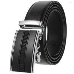 Belts Top Quality Automatic Buckle Cow Man Genuine Leather Belt Luxury Jeans Designer Waist