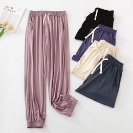 Women's Sleepwear Modal Pyjama Pants Women Clothes For Sleep Home Wear 2023 Autumn Trousers Pyjama Room Ladies Bottoms