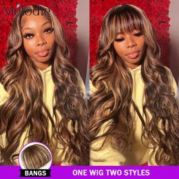 Lace s Melodie Clip In Bangs Human Hair Natural Black Or Coloured Air For Women 230928