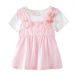 Girl Dresses Princess Dress Baby Clothes Birthday Party Toddler Costume Cool Summer Children Clothing Short Sleeve Kid Outfit A1101
