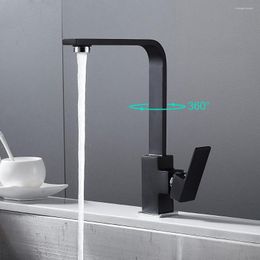 Kitchen Faucets Faucet Black Sink And Cold 360 Degree Swivel Accessories