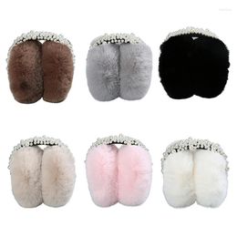 Berets Fashion Plush Feel Female Winter Earmuff Warm Ear Muffs Headphones Shape Girls Earmuffs Earphone Warmers T8NB