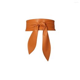 Belts Fashion Soft Women's Wide Girdle Stretch Bow Ribbon Waist Strap Decorative Waistband Clothing Decoration