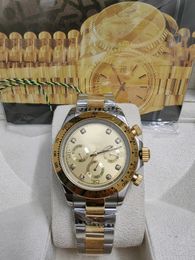 With original box Luxury Mens Watches 116508LN Watch Montre De Luxe Automatic Wristwatches Steel ring Bezel 316L Adustable Folding Buckle 20 Colour golden dial