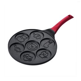 Pans Pancake Maker Pan - Griddle Moulds For Kids Nonstick With 7 Animal Shapes