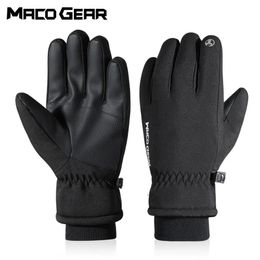 Five Fingers Gloves Waterproof Winter Ski Touch Screen Thermal Outdoor Snowmobile Hiking Sports Cycling Bicycle Windproof Nonslip Gear Men 230928