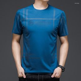 Men's Polos 2023 Brand Men T Shirt Tops V Neck Short Sleeve Tees Fashion Fitness T-shirt For Male