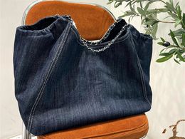 Высококачественная сумка для покупок, роскошные женские дизайнерские кошельки, дорожные сумки с цепочкой каналов, сумки через плечо из натуральной кожи, большой ковбойский мешок для мусора