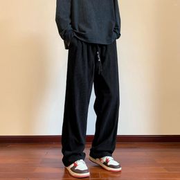 Men's Pants Winter Harajuku Mens Wide Leg Thick Corduroy Long Trousers Stretch Waist Solid Oversize Baggy Hip Hop Streetwear 5XL