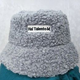 Wide Brim Hats Bucket Practical Women Hat Furry Decorative Pure Colour Trendy Fisherman for Home 230928