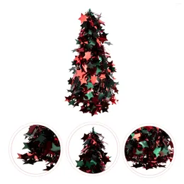 Christmas Decorations Dinning Table Decor Decoration Xmas Decorative Tree Ornament Shaped Plastic Party Favor Crafts