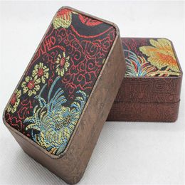 High-grade jade Jewellery packing box manufacturer direct chrysanthemum brocade large pendant box255L