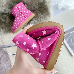 UGG2023 new UG boot kid Children Snow boots winter warm shoes Nightlight Little Star Children's Shoe Christmas Gift