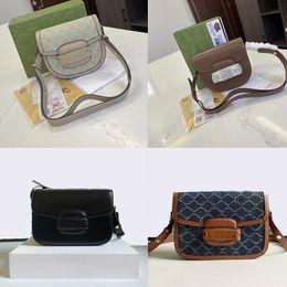 designer leather bag 1955 mini rounded bag women crossbody handbag with straps women bags NO66