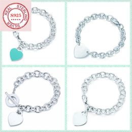 925 sterling silver heart-shaped bracelet classic style does not fade send girlfriends holiday gift LJ2010202041