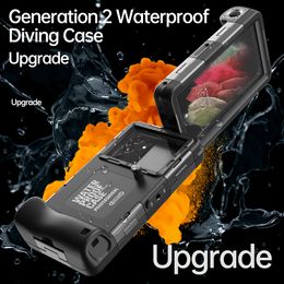 iPhone Case Waterproof Underwater Snorkelling Diving 15m/50ft Phone Case for iPhone 15 14 13 12 11 & Samsung Galaxy Note Ultra Plus Professional