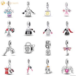 925 Sterling Silver for women charms authentic bead Hand Chain Necklace Pendant Jewellery