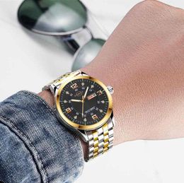 Wristwatches Brand Men Watch Stainless Steel Watches Minimalist Quartz Wrist Business Casual Relogio Masculino