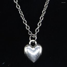 Chains 20pcs Fashion Necklace 14x10mm Heart Pendants Short Long Women Men Colar Gift Jewellery Choker