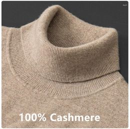 Men's Sweaters Cashmere Turtleneck Men Knitted Sweater 2023 Autumn Winter Classic High Collar Jumper Ropa Hombre Pull Homme Man Pullovers