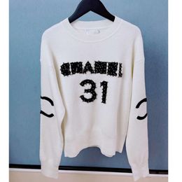 Women's Fashion Sweater Brand Ch Sweatshirts Woman Channel Pullover Letter CC Oversize Knit Long Sleeve Female Sweatshirt Loose Ladies Tops Tees Sweaters M8TF