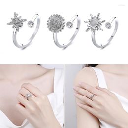 Cluster Rings For Women Expandable Open Ring Stress Relief Gift Birthday Xmas 40GB