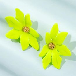 Stud Earrings Boho Jewellery Flower Fashion Wedding Party 2023 Korean For Women Christmas Gift Pendientes Mujer