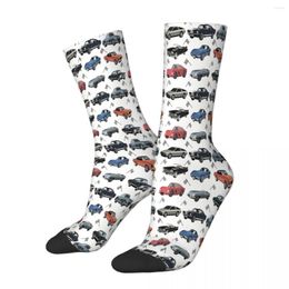 Men's Socks Vintage Cars Male Mens Women Autumn Stockings Harajuku