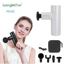 Full Body Massager Mini Hand Held Electric Muscle Massage Gun USB Charging Deep Tissue Massager Therapy For Body Massage Relaxation Pain Relief 230928