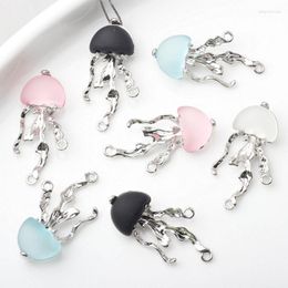 Pendant Necklaces 10 Pieces DIY Projects Jellyfish Charm Jewellery Findings Accessories 40GB