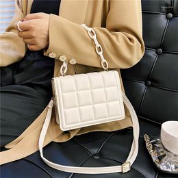 Evening Bags Fashion Chain Diamond Lattice Shoulder Bag Large Capacity Multi-color Crossbody Simple Handbag Small Square For Women