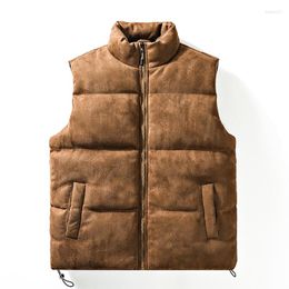 Men's Vests Winter Mens Vest Jacket Thick Warm Sleeveless Jackets Male Casual Waistcoat Plus Size Veste Homme Brand Clothing
