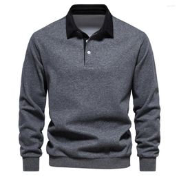 Men's Sweaters YZLDS 2023 Long Sleeve Polo Neck Sweater For Men Fashion Autumn Trend Clothing High Quality Casual Versatile