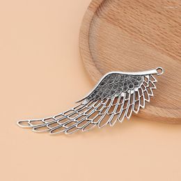 Pendant Necklaces 3pcs/Lot Tibetan Silver Large Angel Wing Feather Charms Pendants For DIY Necklace Jewellery Making Findings Accessories