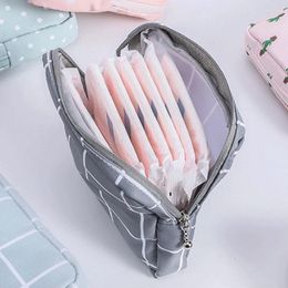 Storage Bags 1Pc Portable Women's Sanitary Pad Bag Napkin Towel Cosmetic Makeup Girls Tampon Holder Organiser Pouch Supplies