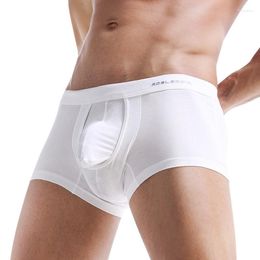 Underpants 110kg Large Size Boxers Penile Pocket Underwear Running Shorts Men's