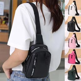 Waist Bags PU Leather Chest Bag Simple Fashionable Crossbody Mobile Phone Pouch Shoulder Sports Outdoor Cycling Travel Casual