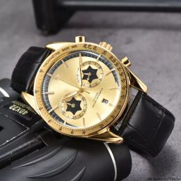 Omeg New five needles Stitches Luxury Men Watches Quartz Watch High Quality Top Brand Designer Clock leather Belt Men Fashion Accessories Holiday Gifts luxury watch