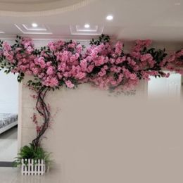 Decorative Flowers Artificial Cherry Blossom Trees Fake Vines Plant For Indoor And Outdoor Home Office Gathering