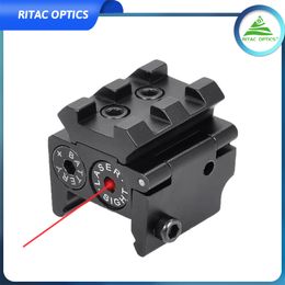 Red Laser Red Dot Sight Waterproof Low Profile Compact with Rail Mount and Accessory